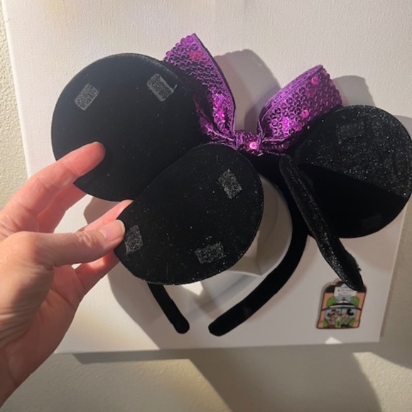 Disney Parks Minnie Mouse Pin Trader Ears Headband - Picture 5 of 6